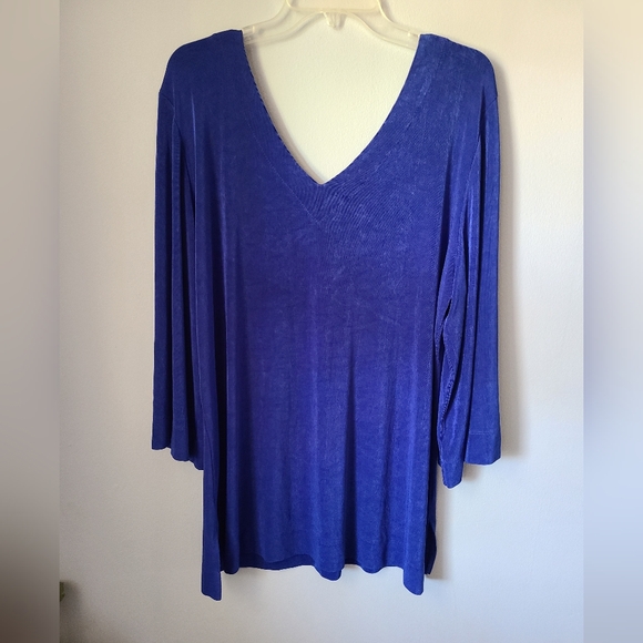 Soft surroundings Blue Top Size 1x - Picture 3 of 14